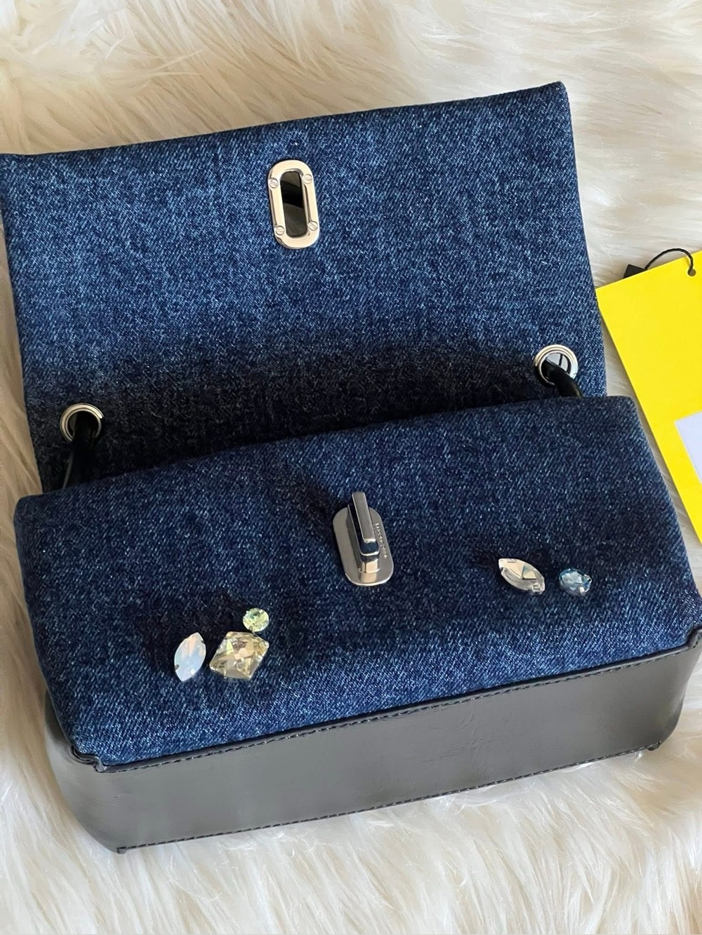 2P5HSC050H03 - Marc Jacobs The Gem Denim Mini Dual Bag - Picture 9 of 15